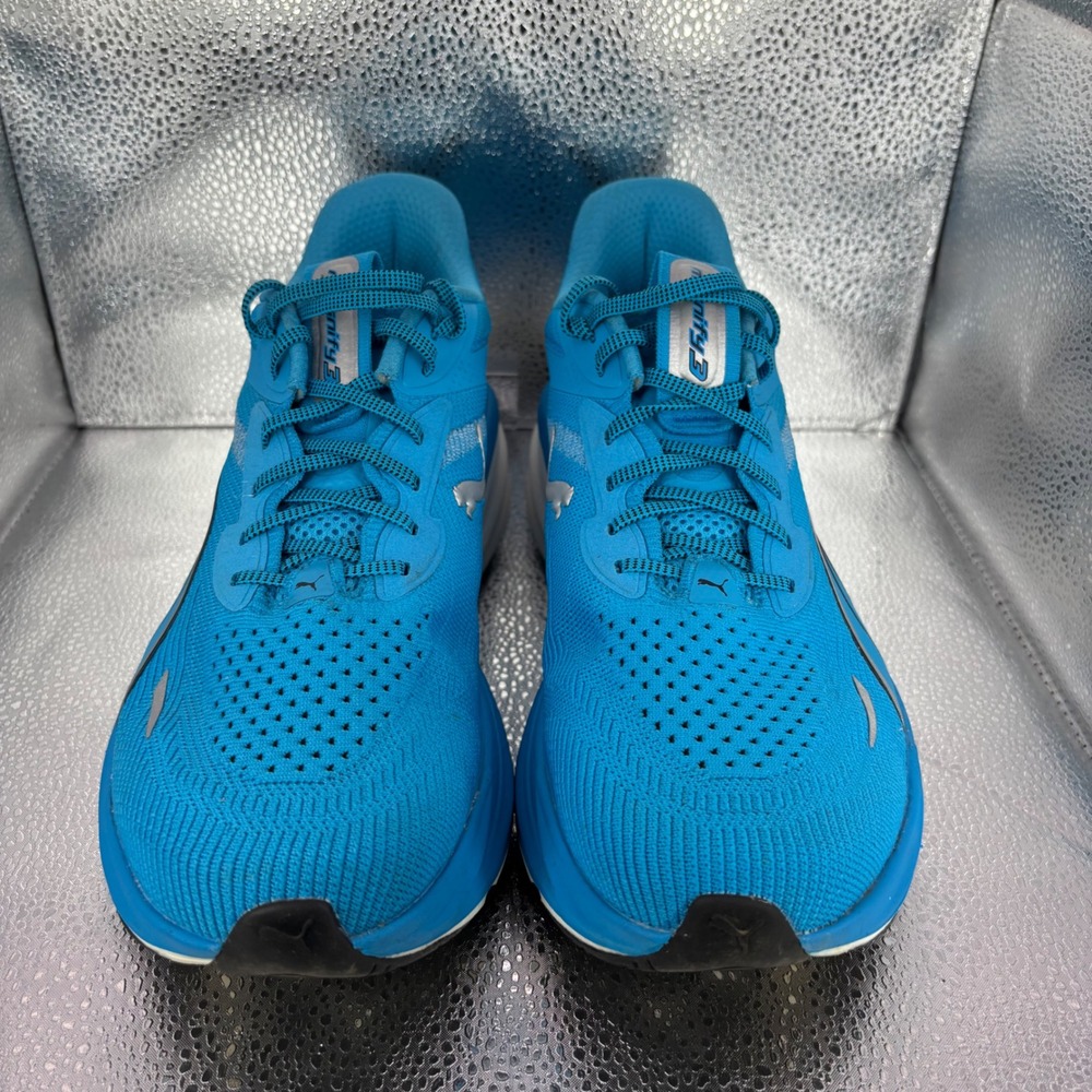 Puma Magnify Nitro 2 Mens Running Shoes Blue Silver 311046-05 Size 10 - Picture 2 of 7